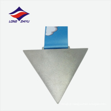 Novo estilo profissional triângulo de fábrica forma medalha de prata personalizada